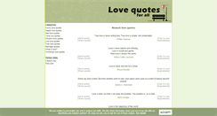 Desktop Screenshot of lovequotes4all.com